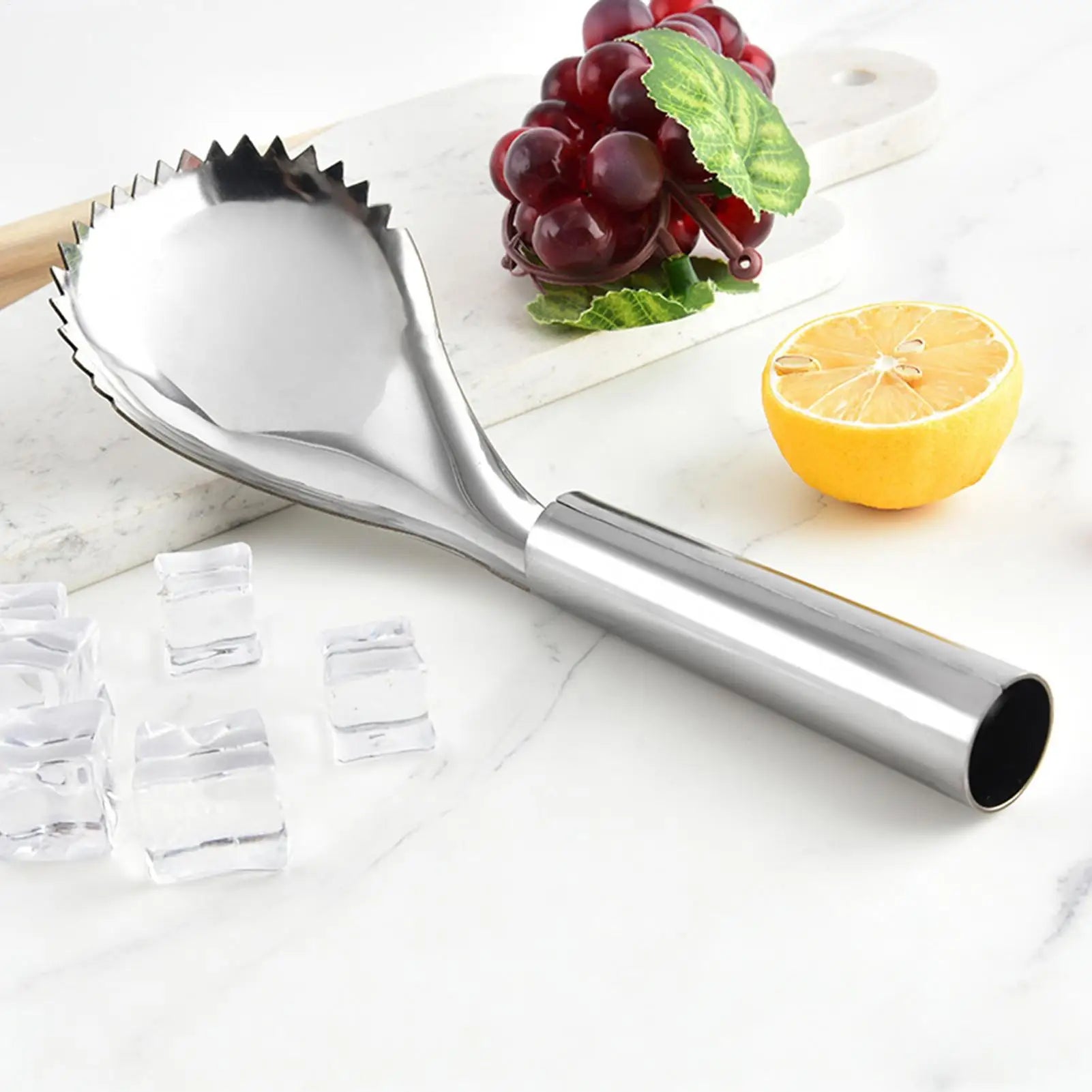 Pumpkin Core Remover Tool Stainless Steel Manual Serrated Spoon Carving Spoon Cutter for Fruits Vegetables Squash Veggie Oasis Select