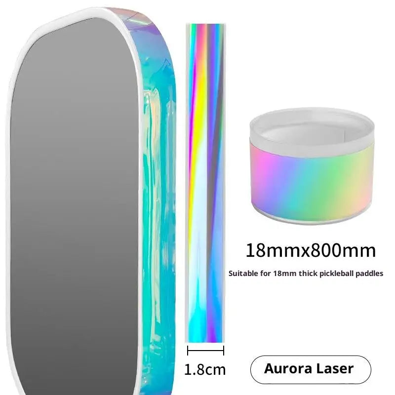 Laser Pickleball Paddle Protective Tape, Racket Edge Guard Tape, Curved Edge Fit Adhesive Tape for Paddle Head Protection Oasis Select A1