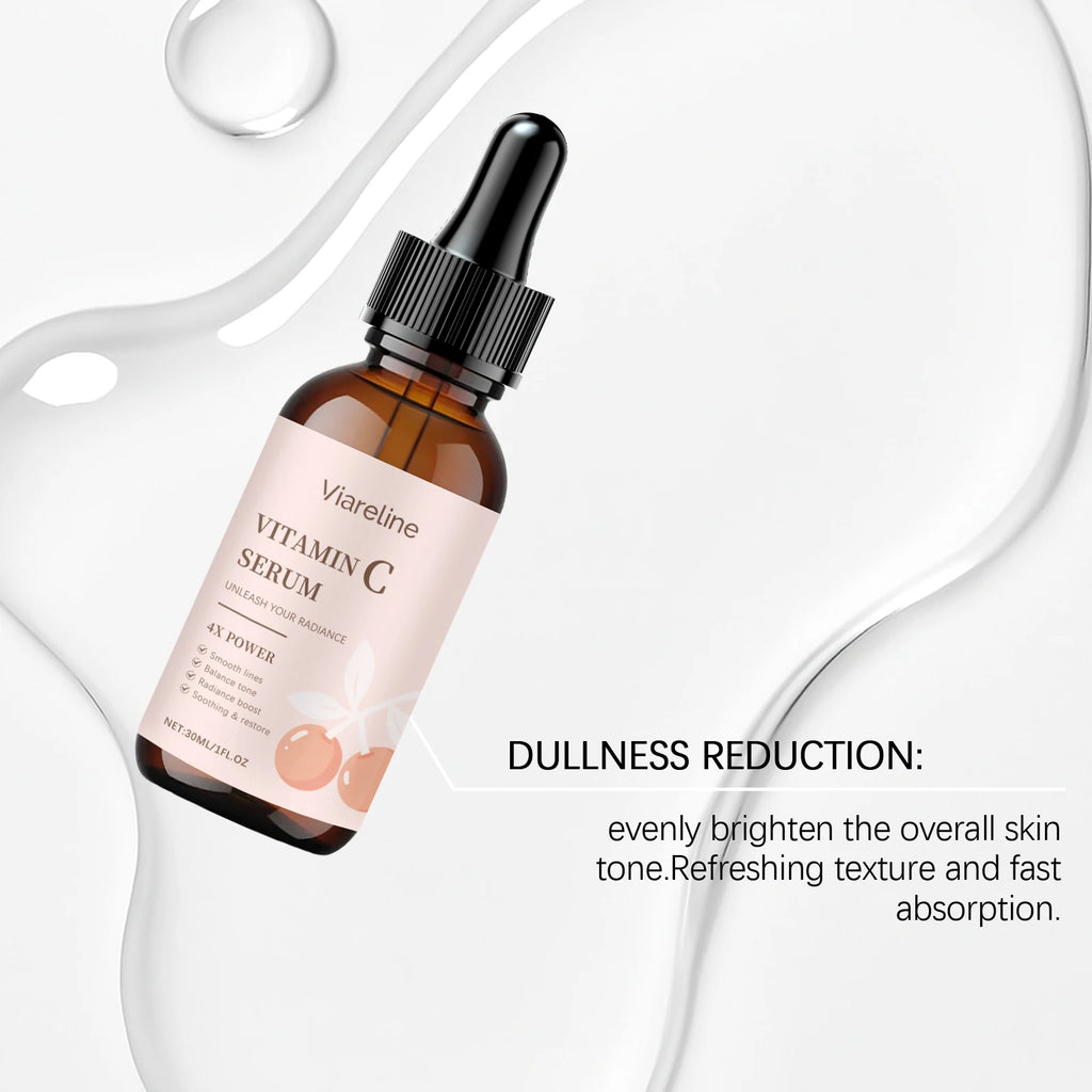 Vitamin C Brightening Serum Whitening Fade Dark Spots Wrinkle Remover Moisturizing Smoothing Firming Facial Rejuvenation Essence Oasis Select