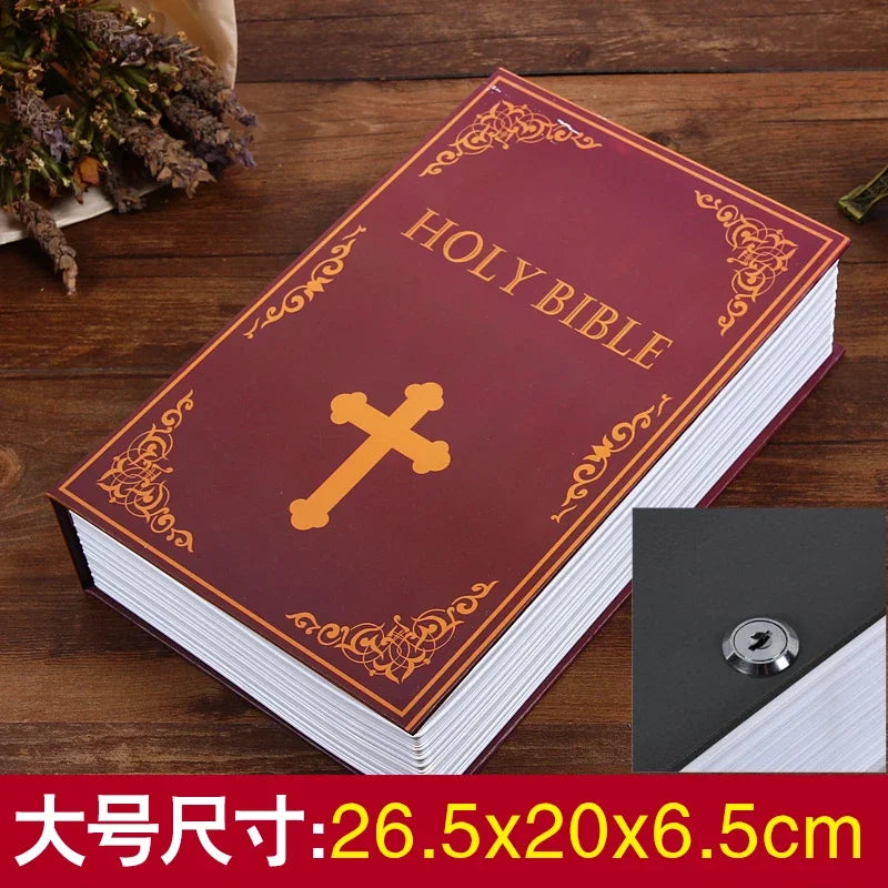 Simulation Book Coin Bank Paper Money Password Box Children Safe Book Storage Box Desktop Storage Box Oasis Select key 1