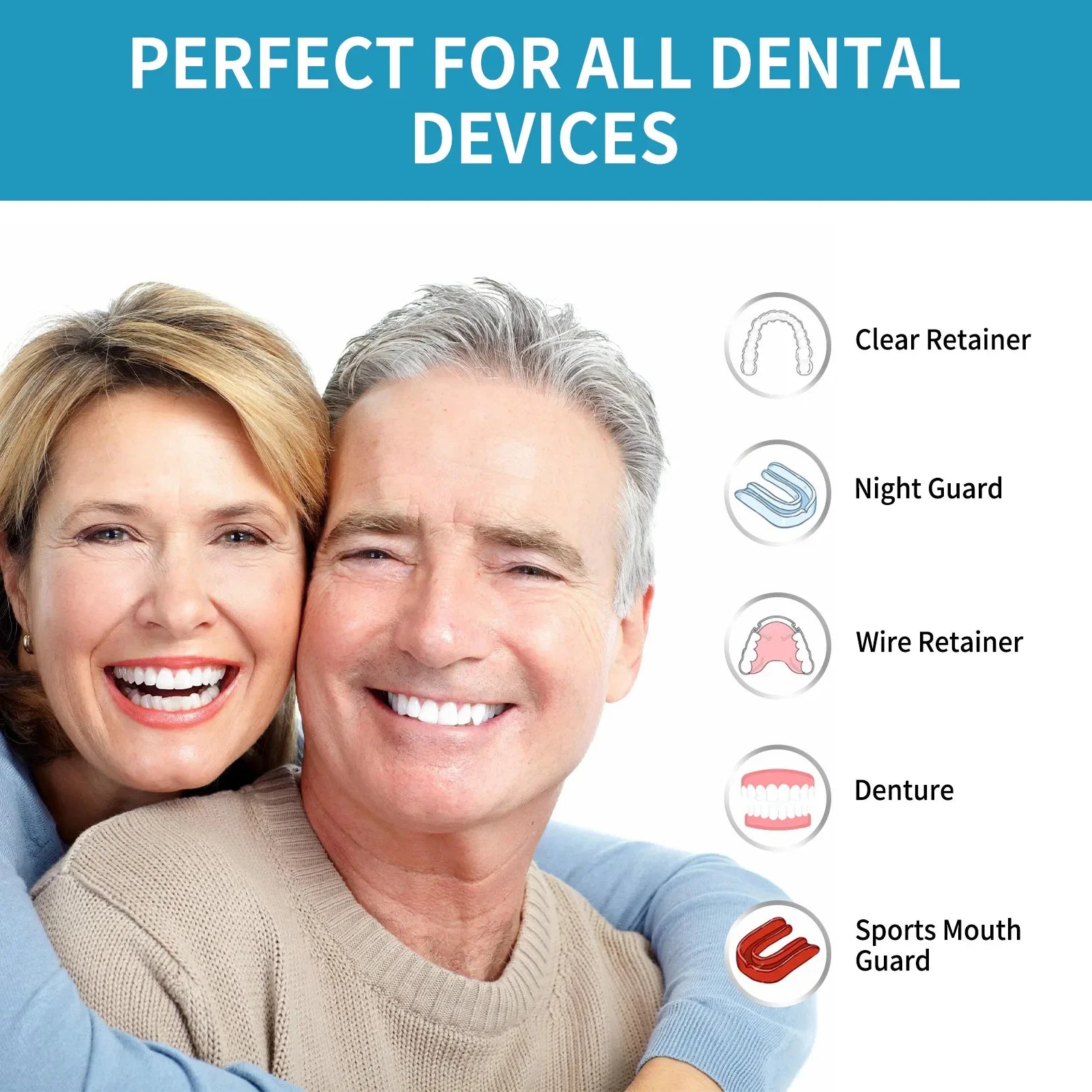 Eelhoe Aligner & Denture Cleaner Foam – Whitening 30ml Denture Cleaner Foam Oasis Select