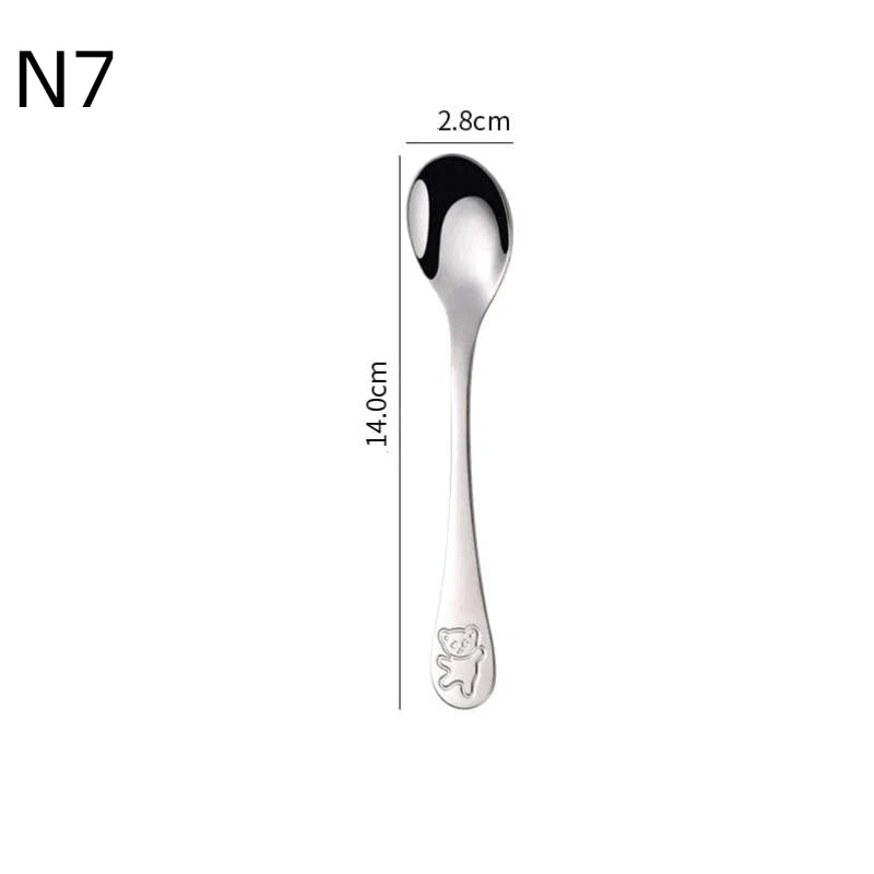 Kids Bear Flatware Set – Stainless Steel Fork Spoon & Knife