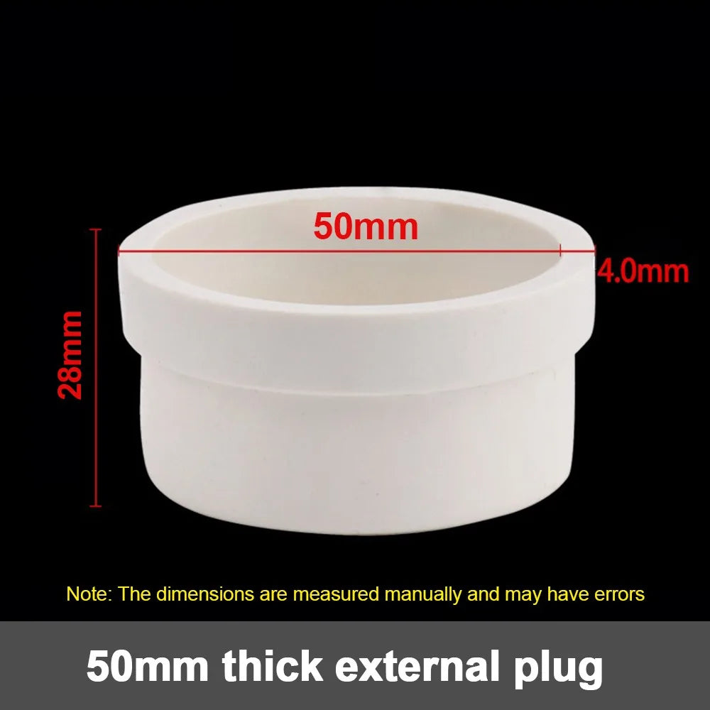 PVC Pipe End Cap 50–200mm | Water Stop Insert Plug for Irrigation