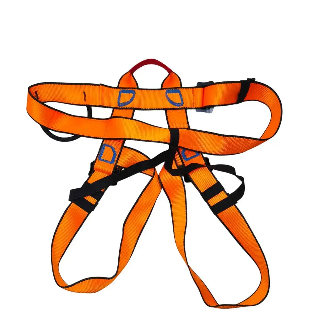 Rock Climbing Sit Harness for Rock Climbing Caving and High-Altitude Safety Belt Abseiling Fire Rescuing Rappelling Equipment Oasis Select orange
