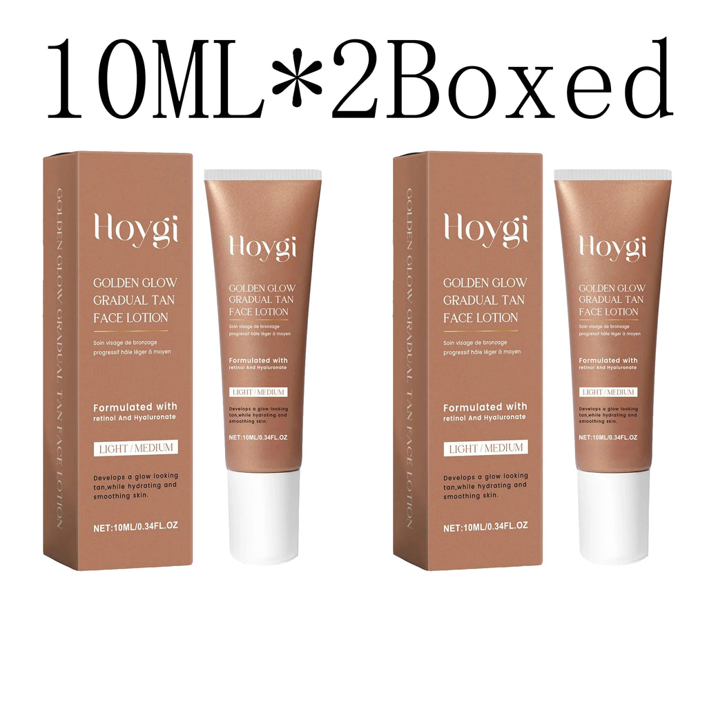 Self-Tanning Lotion Sunless Self Tanner for Face Body Waterproof Long-Lasting Glow Body Bronzer Even Skin Tone Bronzing Lotion Oasis Select 10ml X 2boxed