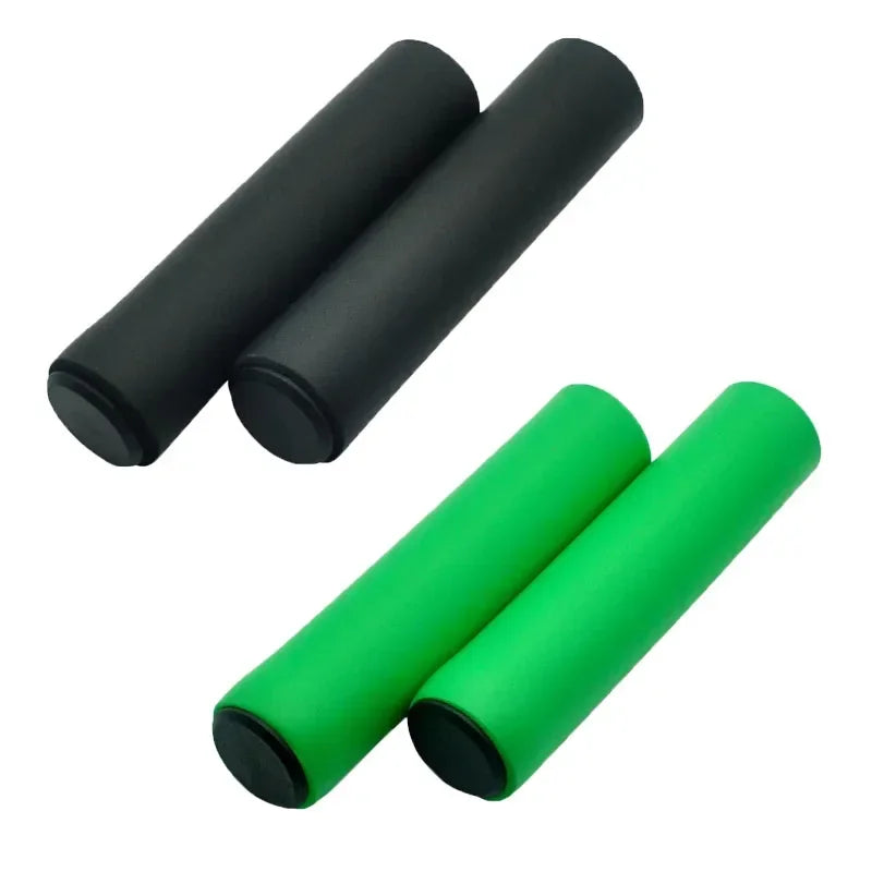 3/2/1Pairs Bicycle Grip Silicone Sponge Soft MTB Mountain Bike Handlebar Cover Anti Slip Shock-Absorbing Scooter Grip Oasis Select black-green