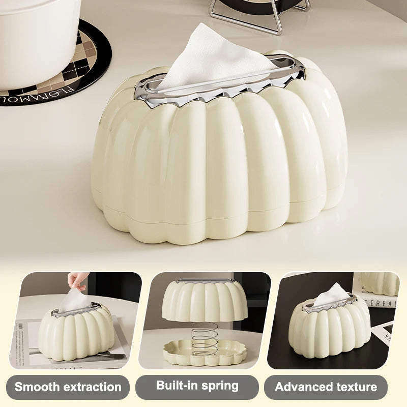 1pc Modern Deluxe Tissue Box-With Pink Bow for Living Room, End Table Display, Home Organization, Baskets, Boxes, Containers Oasis Select