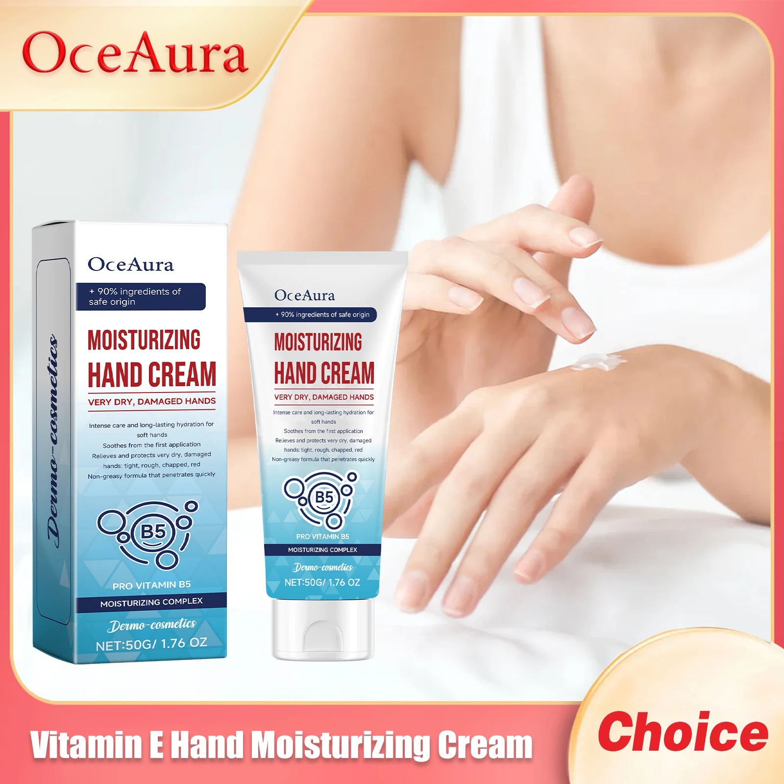 Oceaura Vitamin E Hand Moisturizing Cream Lasting Nourish Brighten Improve Elasticity Moisturizer Products Daily Hank Care Cream Oasis Select