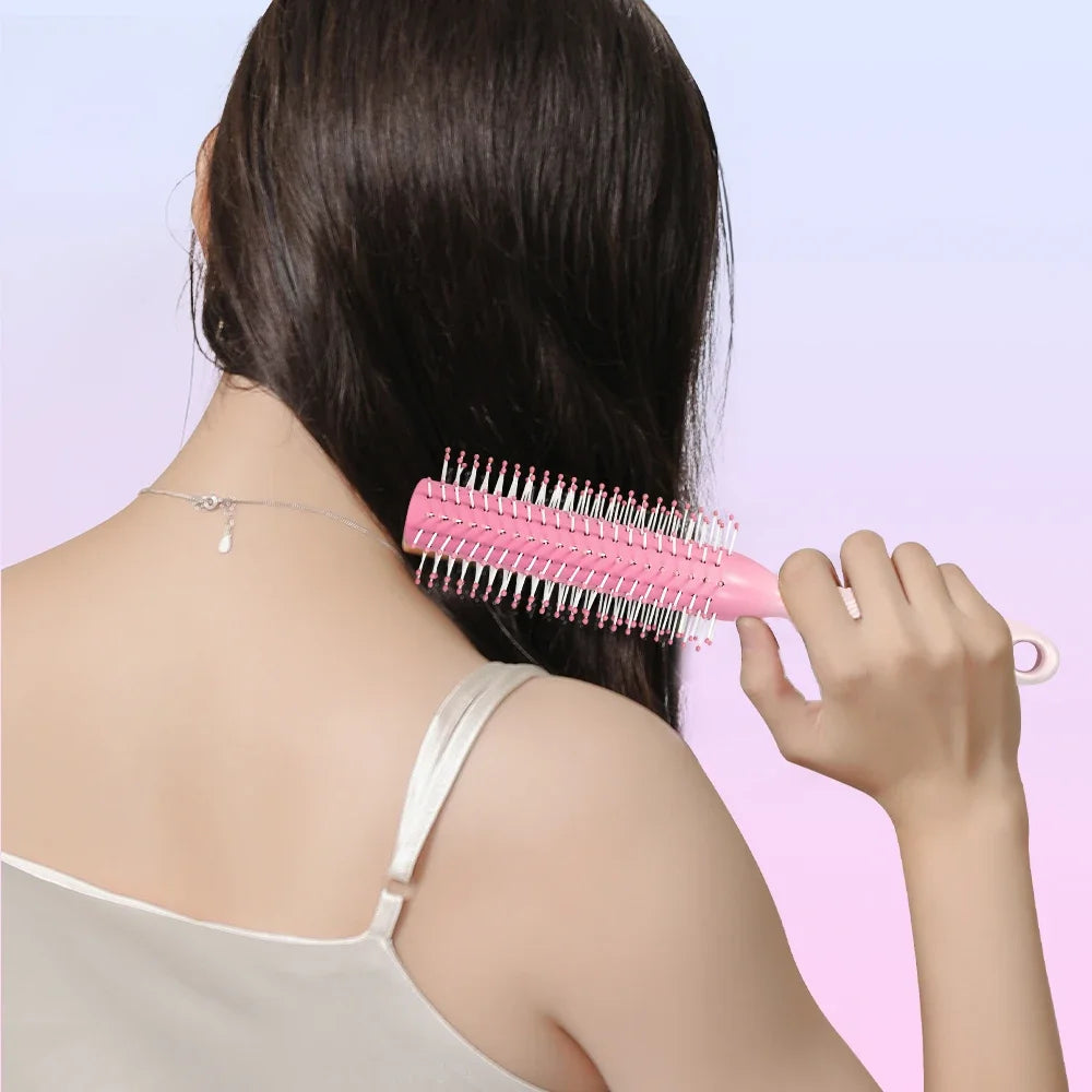 Anti-Static Round Roller Comb – Curly Hair & Wig Styling