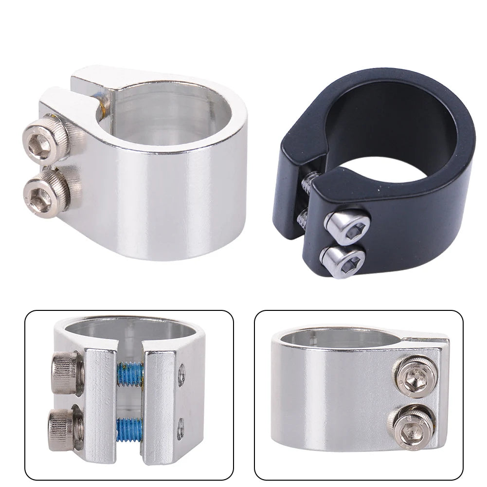 Brand New Seatpost Clamp 1 Pcs Accessories Black/silver Double Layer Easy To Install For 31.8mm/34.9mm Diameter Oasis Select
