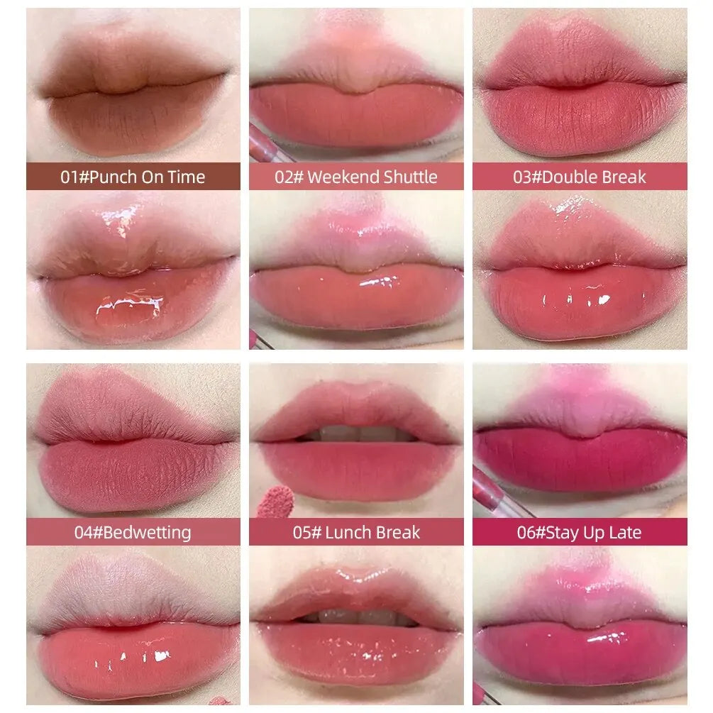 CACE Double Head Lip Gloss & Matte Lipstick | Waterproof Glaze
