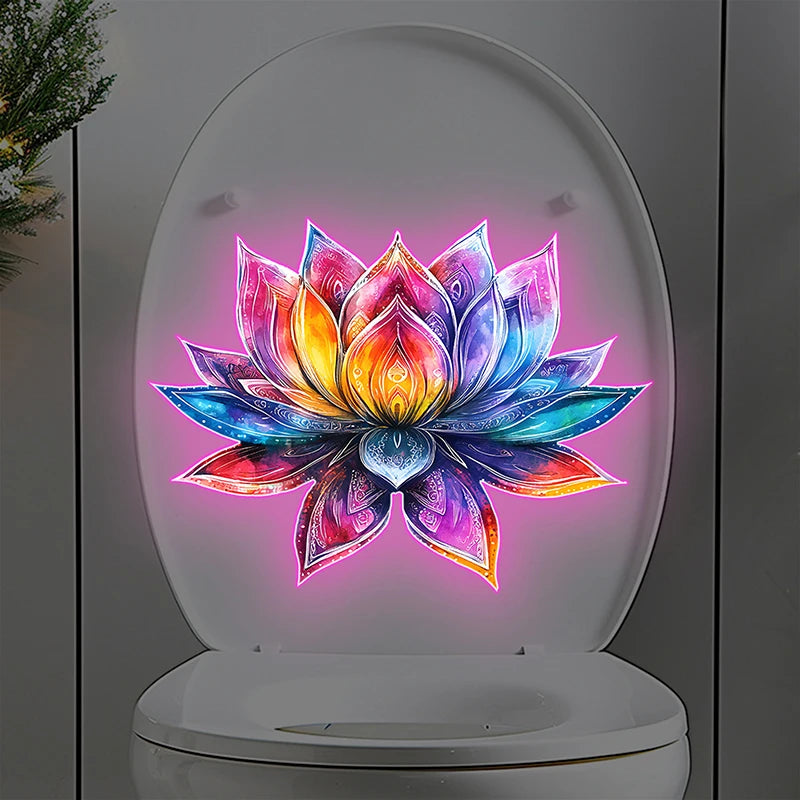 Luminous Glow Toilet Sticker – Waterproof PVC Bathroom Decal
