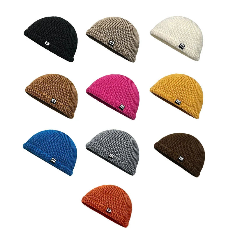 Guapi hat, knitted hat, landlord hat, hip-hop hat, toe cap, small label hat, cloth label hat, adult retro ethnic style Oasis Select