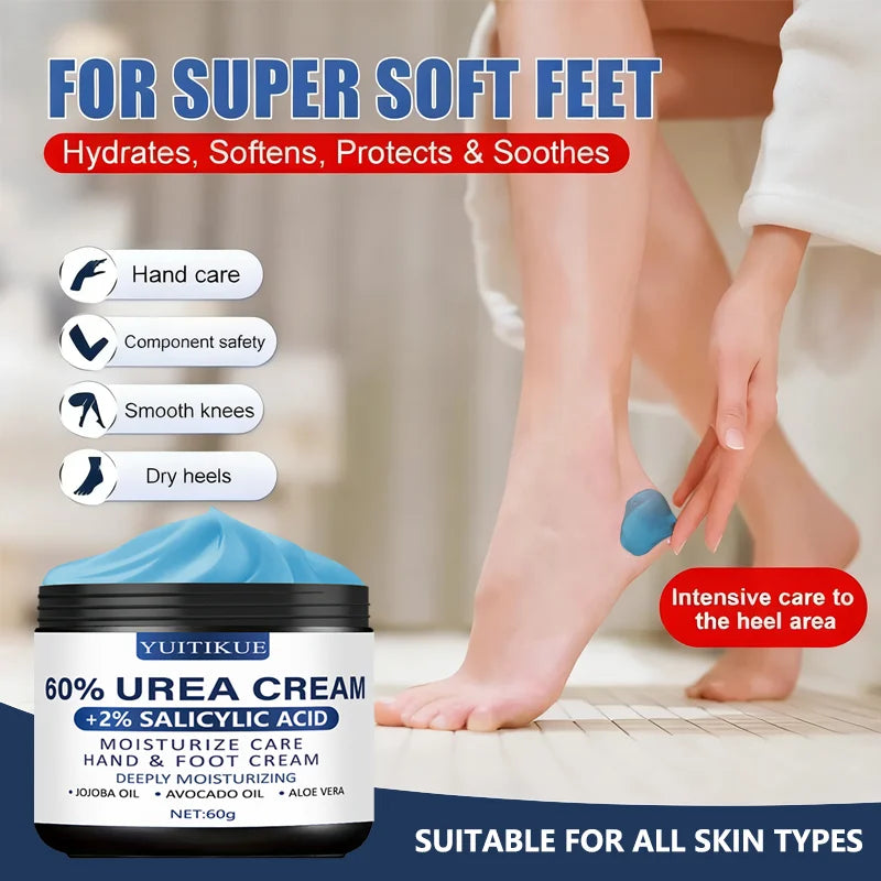 YUITIKUE 60% Urea Foot Cream – Dry Heel Repair 60g