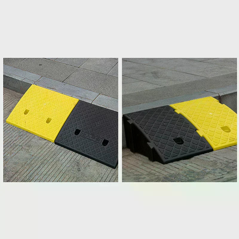 1Pc Plastic Kerb Ramp Non-Slip Threshold Ramp 30/40/50MM Height For Cars Bicycles Wheelchairs Going Uphill Smooth Transitions Oasis Select