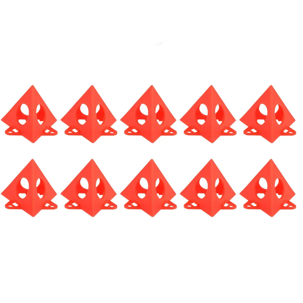 10 PCS Mini Cone-shaped Paint Rack Pyramid Rack Set Used for Canvas and Door Riser Support for Cleaning Paint Operations Oasis Select 10pcs Red