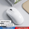 Tri-mode M348 Superlight Mouse Bluetooth 2.4G Wireless Gaming Mouse Flagship Chip Gaming Sensor 6 Adjustable DPI for Office Game Oasis Select WHITE