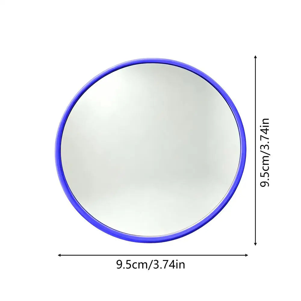Round Convex Mirror Travel Handheld Selfie Mirror Portable Round Reflection Convex Mirrors for Photography Prop Vlogging Oasis Select Blue 9.5cm