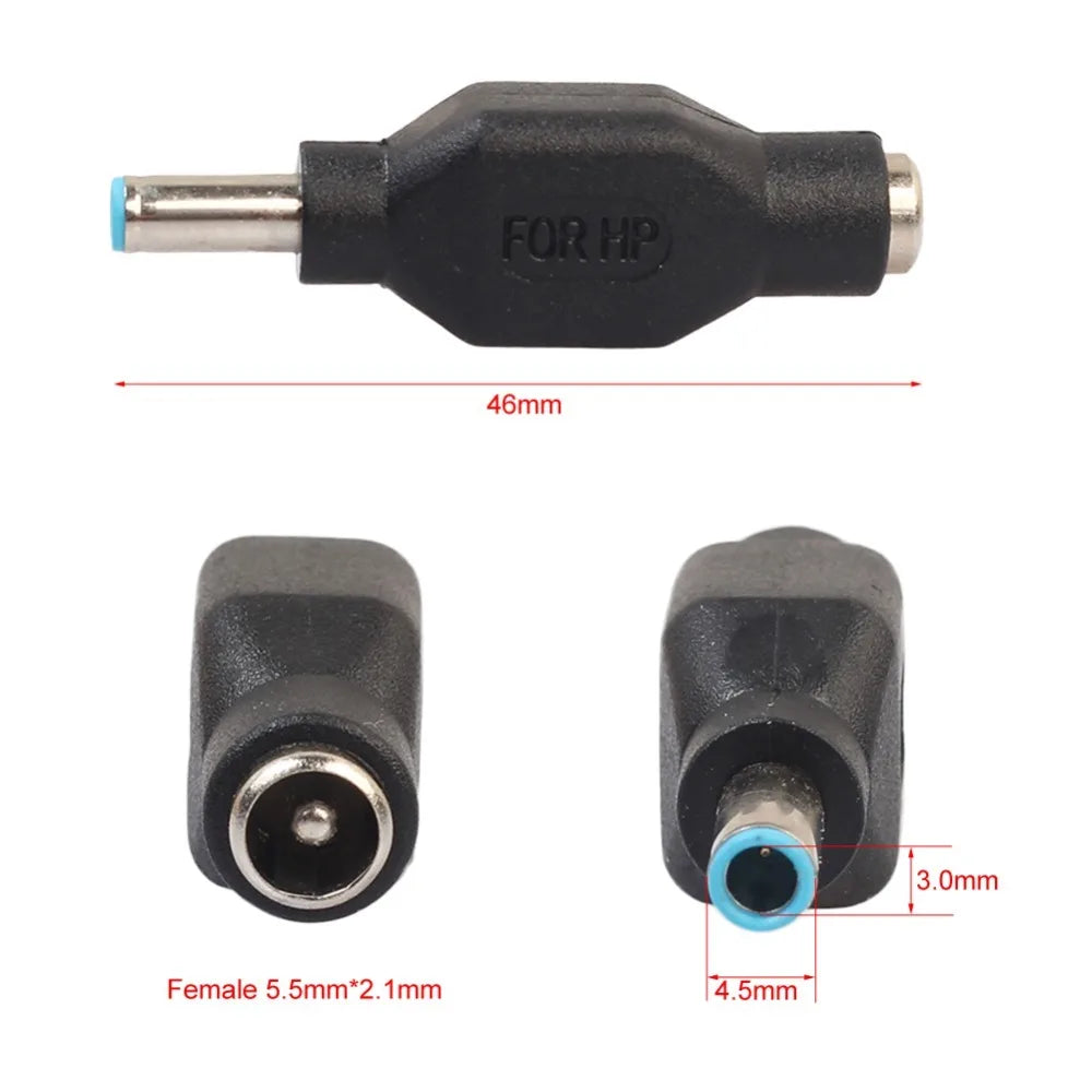 X 2.1mm Female 7.4 X 5.0mm Male With Pin DC Male to Female Connector DC Female Power Plug DC Male Adapter Power Plug Converter Oasis Select