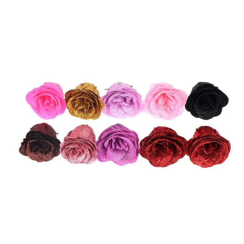 Fairy Simulation Crystal Rose DIY Fake Flower Heads Valentine's Day