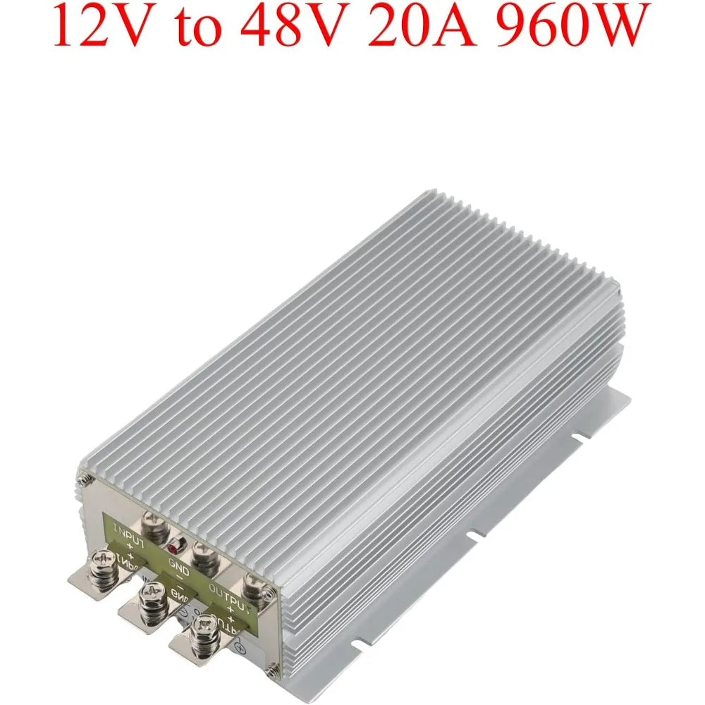 DC 12V to 48V Boost Converter 20A 960W Power Converter Step - Up Voltage Power Supply Transformer Module for Cars Oasis Select