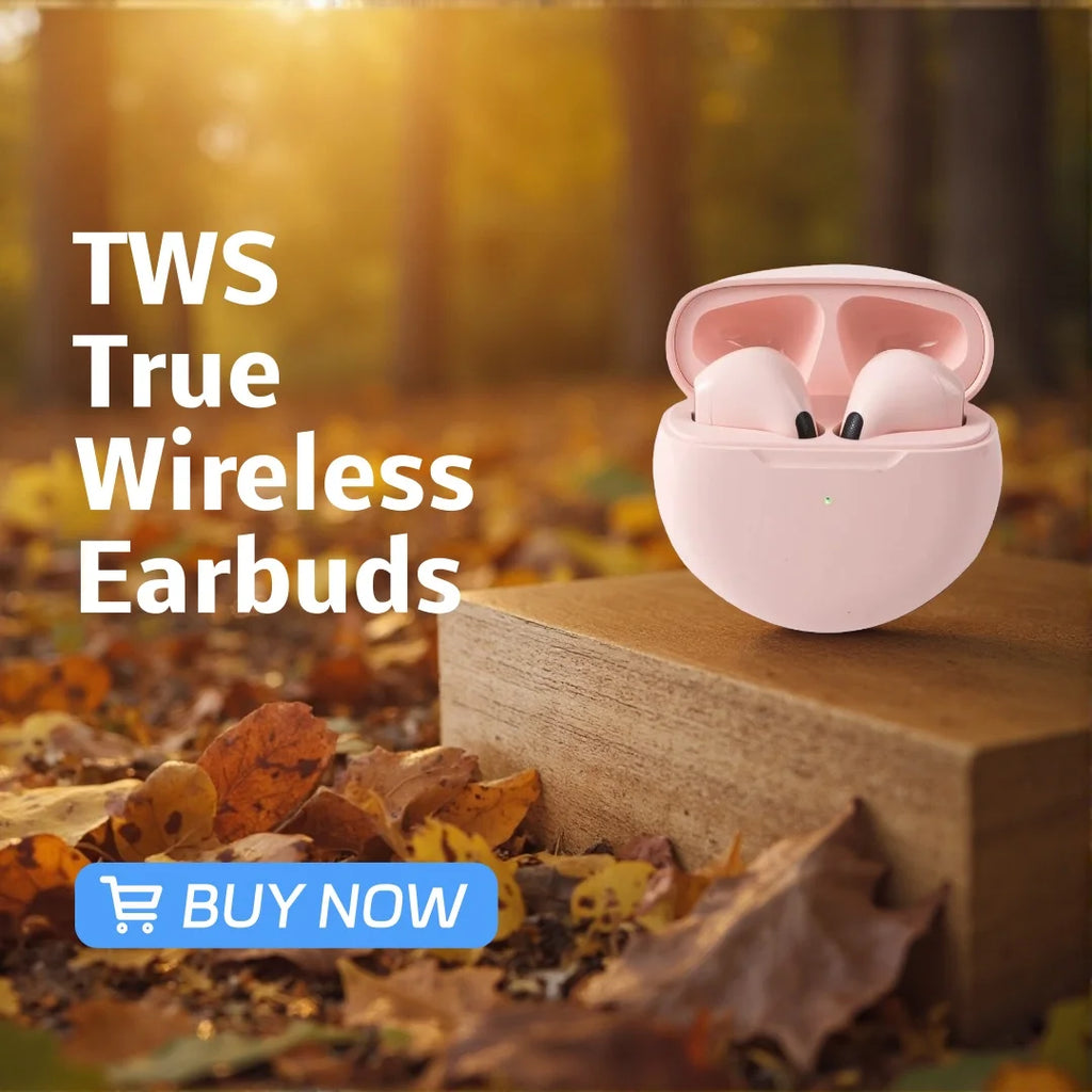 TWS True Wireless Earbuds Half In Ear Bluetooth Headphones Touch Control HiFi Stereo Sport Earphones For Android IOS Oasis Select Pink