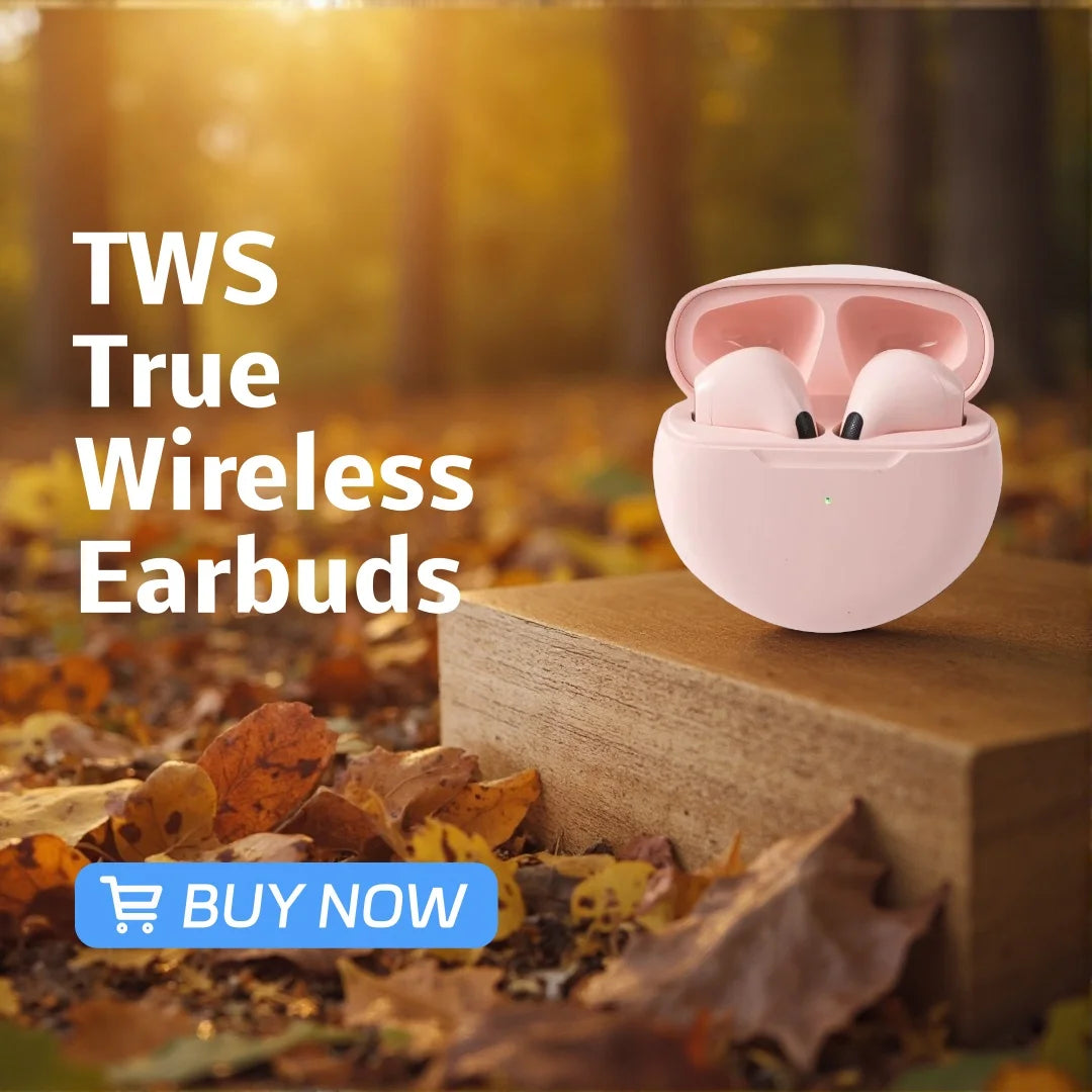 TWS True Wireless Earbuds Half In Ear Bluetooth Headphones Touch Control HiFi Stereo Sport Earphones For Android IOS Oasis Select Pink