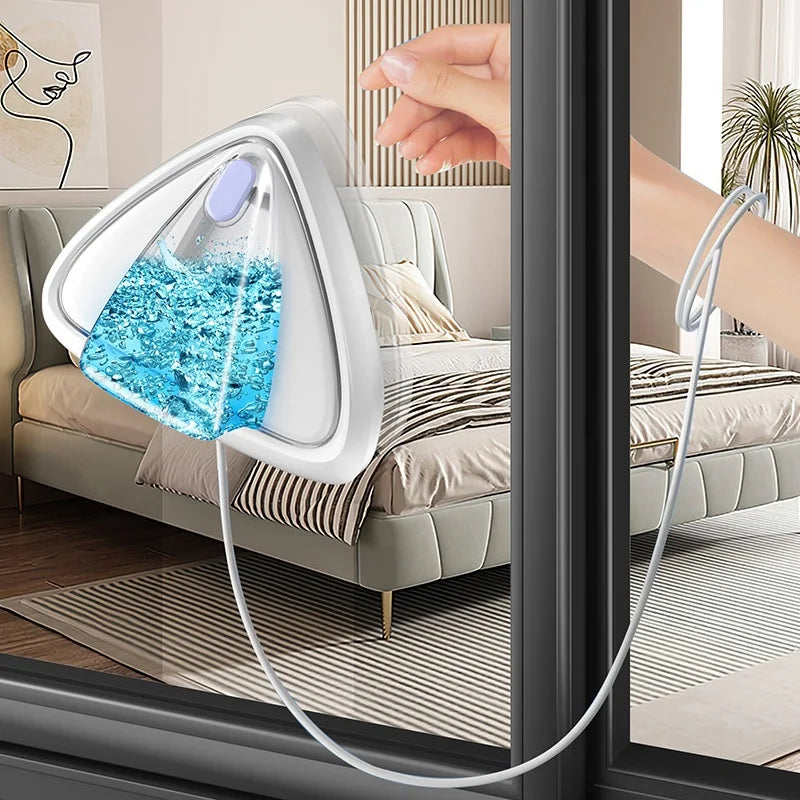 1pc Double-sided Water Storage Glass Wipers Housekeeping Double-layer Glass Wipers Household High-rise Magnetic Glass Wipers Oasis Select