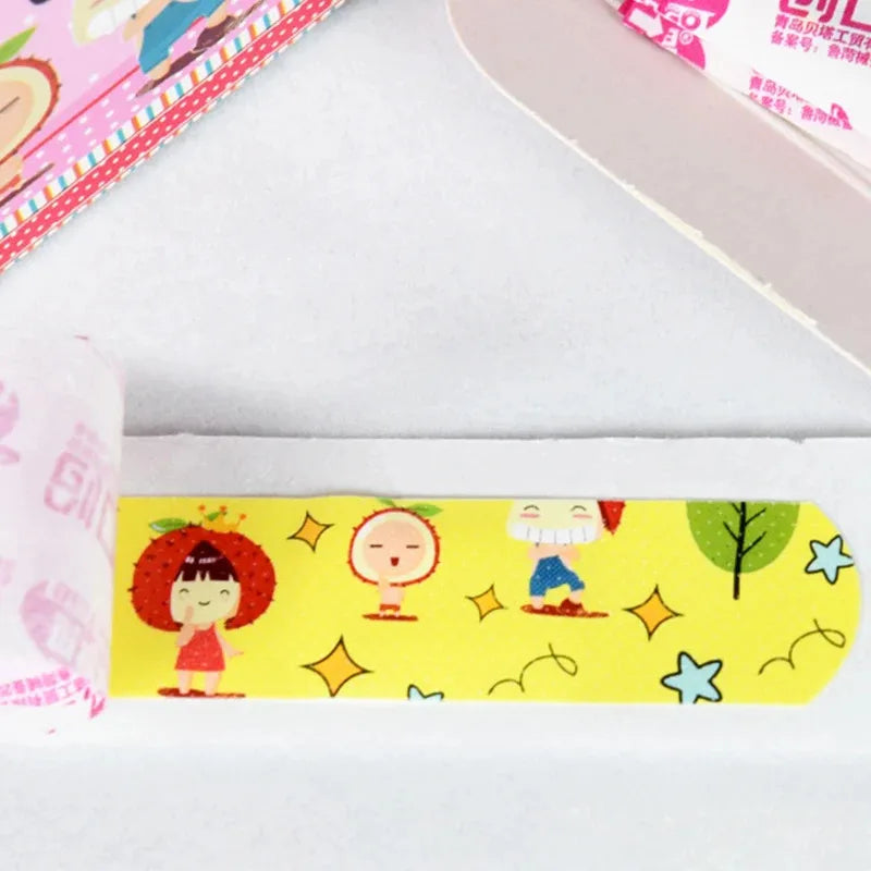 60-360pcs Cartoon Animal Pattern Waterproof Hemostasis Kids Band Aid Stickers Adhesive Bandage Strips Plasters for Children Oasis Select