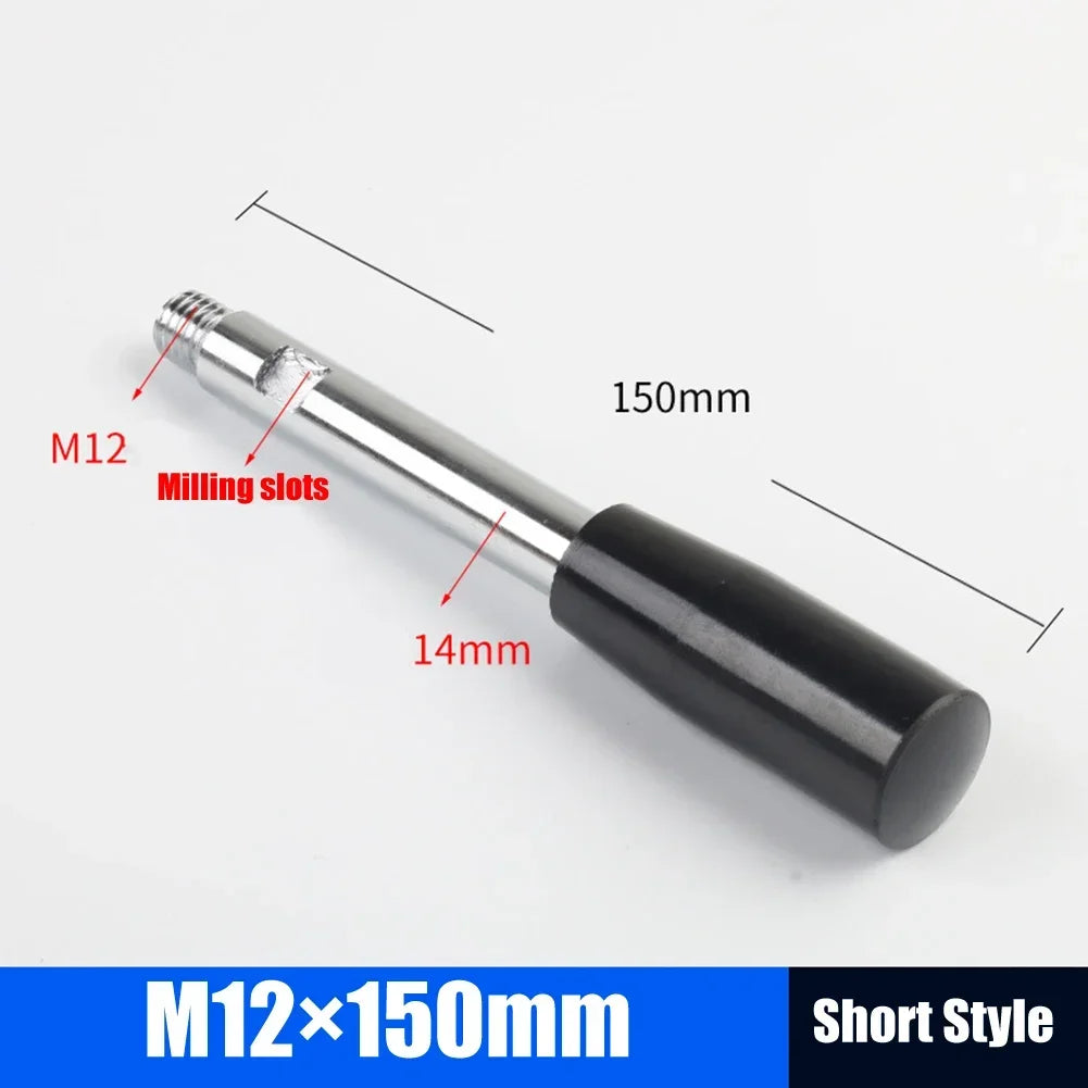 M6-M12 Fixed Long Grip Handle Bakelite Knob Handle Work Rod Machine Tool Work Handle Bar Bench Drill Accessories Oasis Select M12x150mm