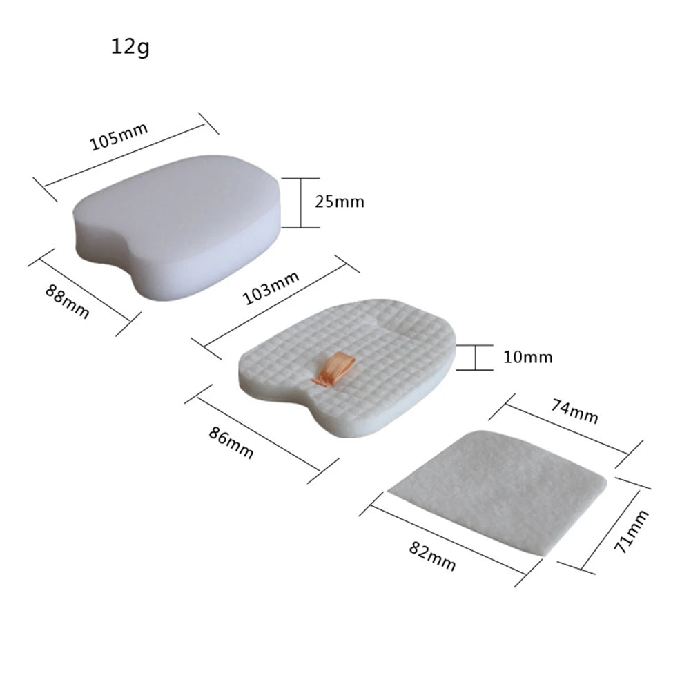 Vacuum Parts 3 Sets Foam Filter Replace Part UV380 HV380W HV381 HV381C HV384Q Household Supplies Cleaning Tool Oasis Select