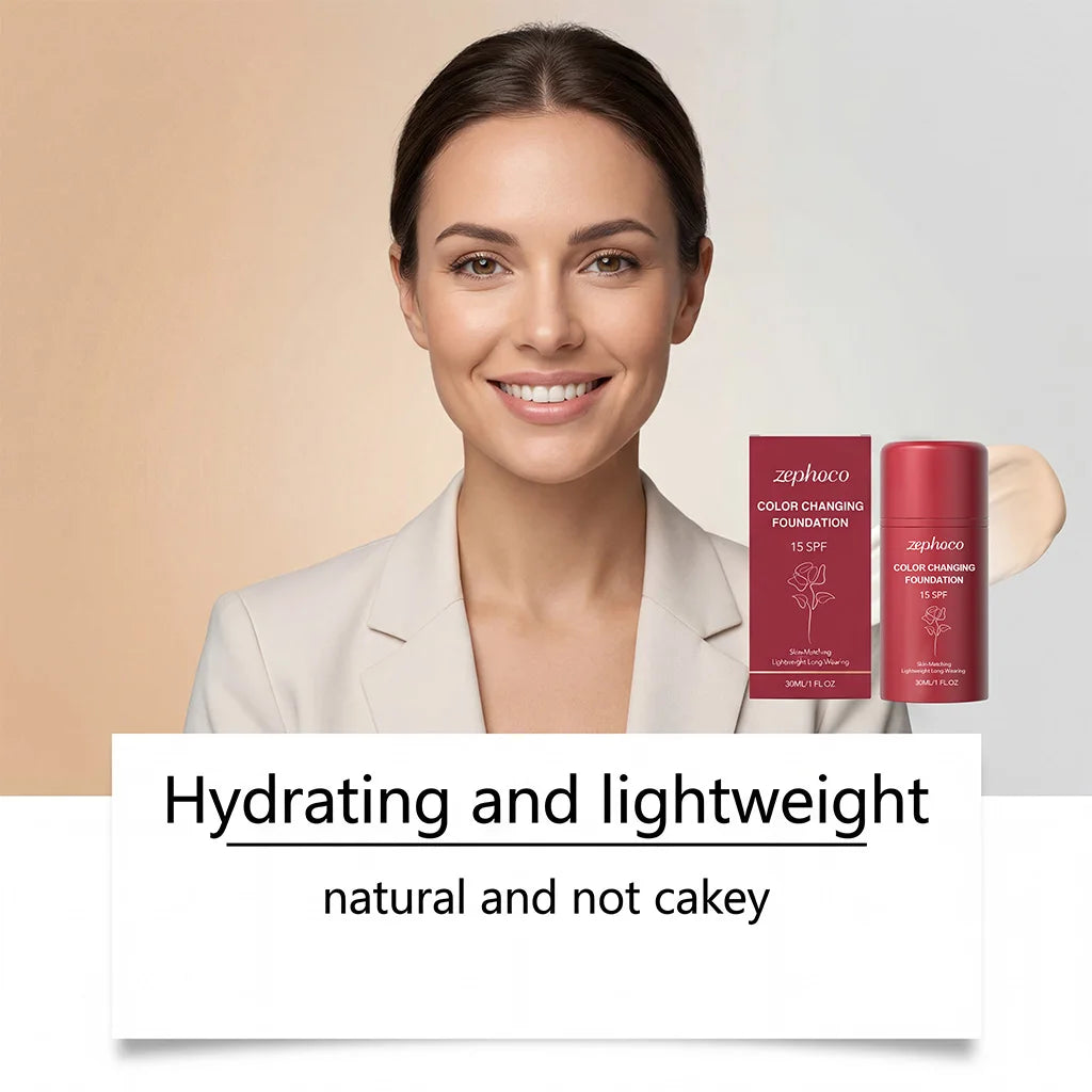 Zephoco Temperature-Changing Foundation – Hydrating & Sheer