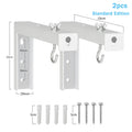 Universal Adjustable Projector Screen Mounting Hook Projection Screen Wall Hanging L-Bracket Movie Screen Curtain Mount Hook Kit Oasis Select A1