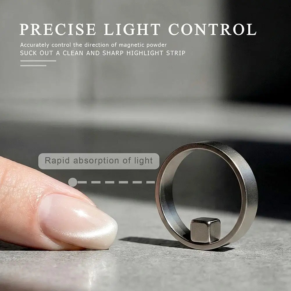X-Shape Cat Eye Magnet Ring for Gel Polish Nail Art DIY