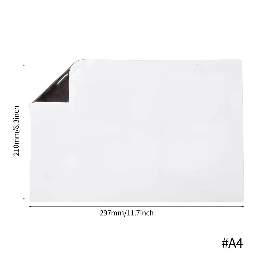 A3/A4 Magnetic Fridge Whiteboard – Dry Erase Memo Board