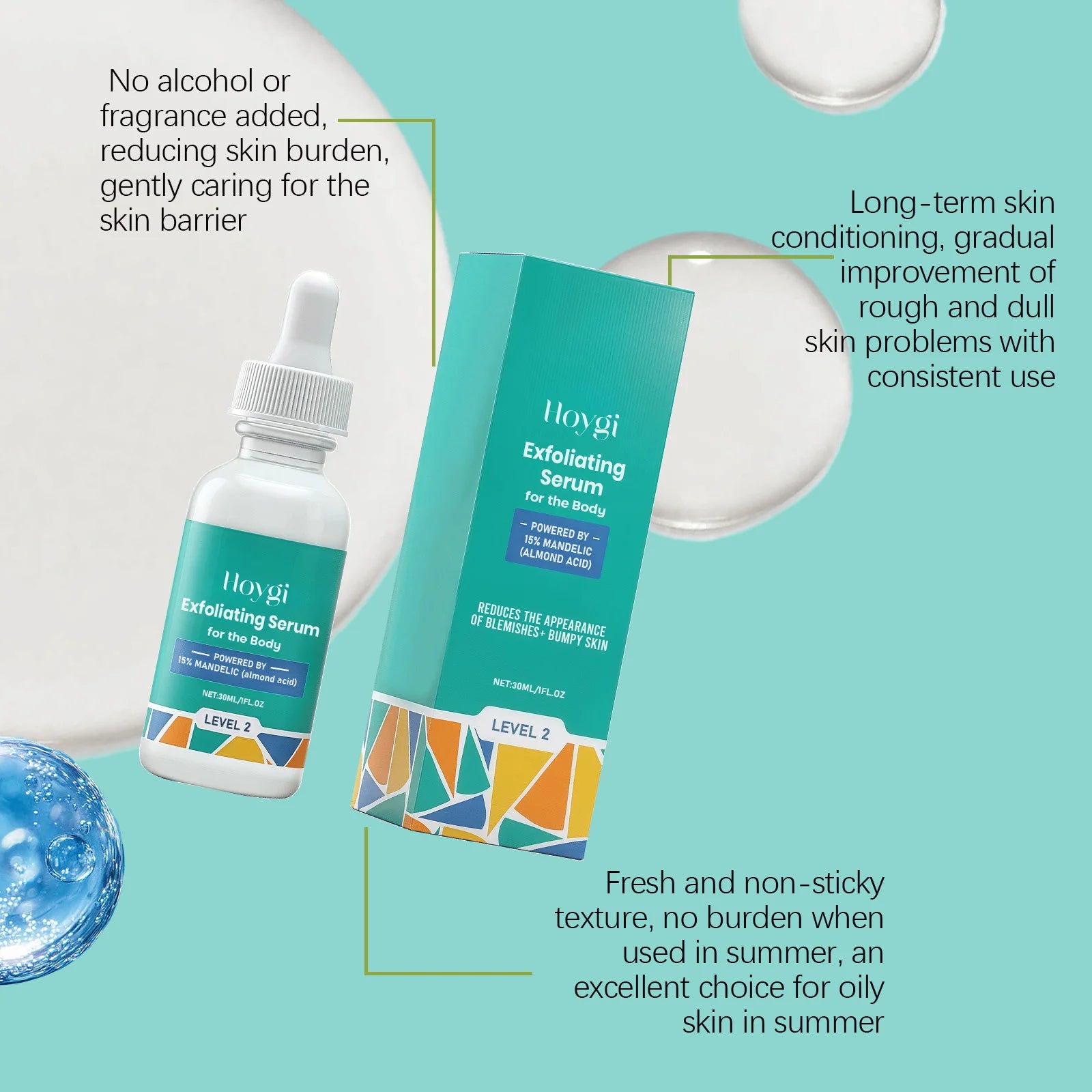 Mandelic Acid Serum Gentle Pore Minimizer Brightening Firming Hydrating For Sensitive Skin Daily Exfoliation Face Essence 30ml Oasis Select