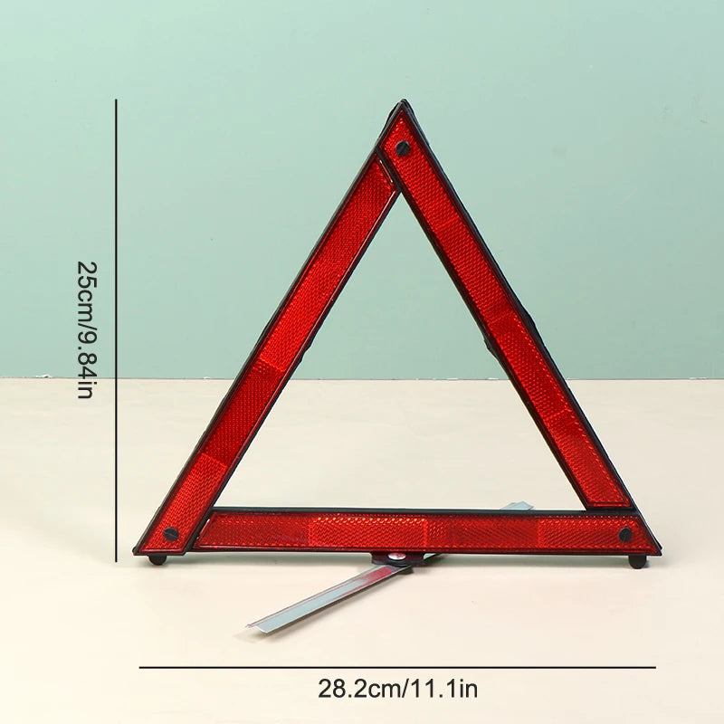 High Visibility Reflective Strips: Foldable Tripod Signs for Car Emergencies Oasis Select A1 28CM