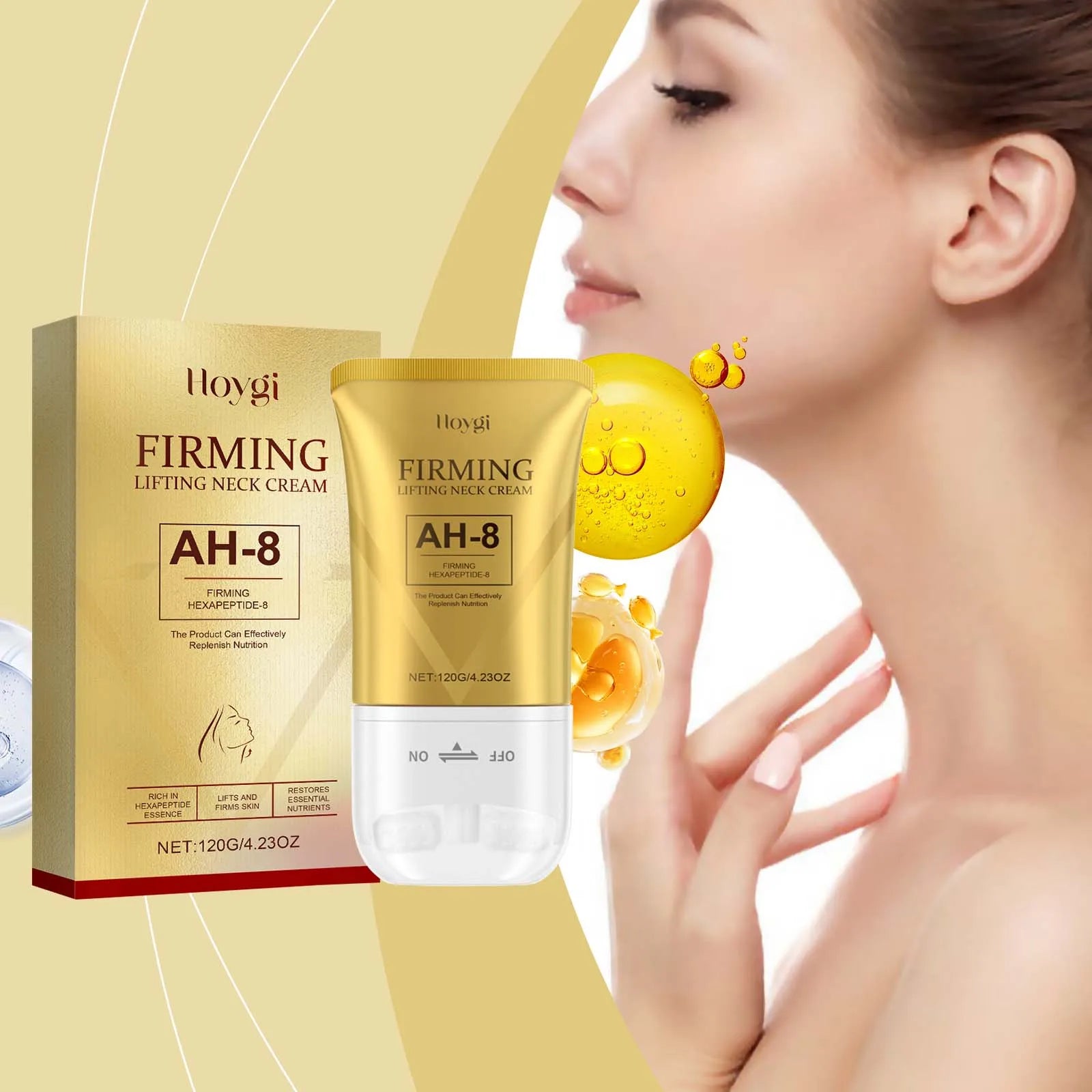 Firming Neck Cream with Roller – Lift, Tighten & Reduce Fine Lines