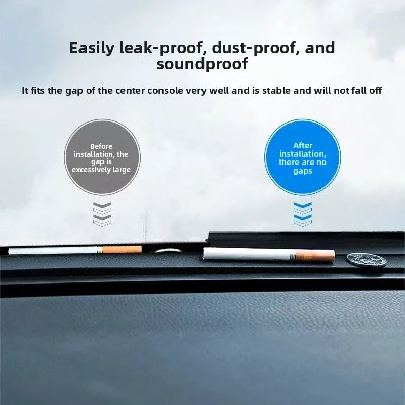 1.6m Car Dashboard Windshield Rubber Sealing Strip | Noise Insulation