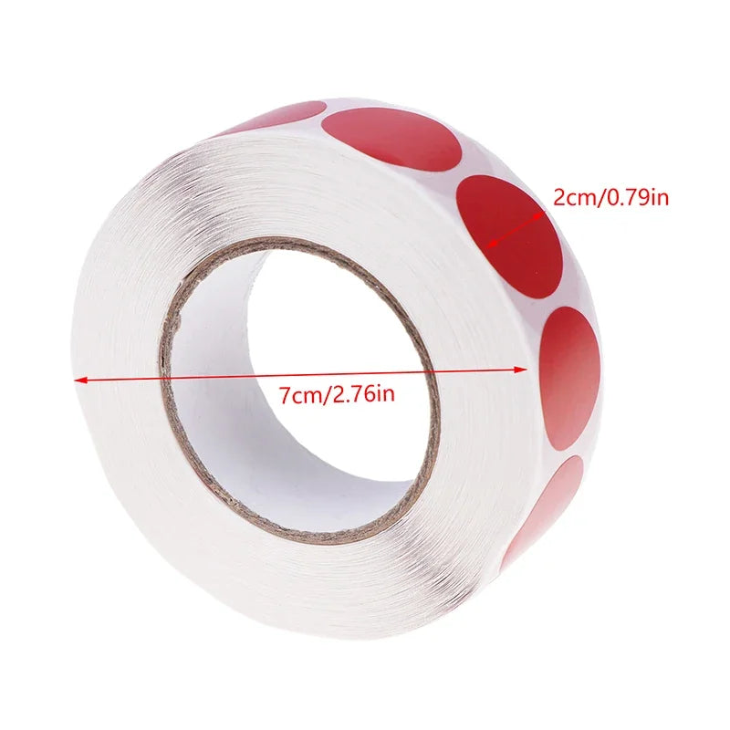 1000Pcs/Roll 19mm Round Color-Code Dot Labels Adhesive Shooting Sticker for Archery Bow Hunting Practice Training Targets Oasis Select
