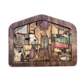 Wooden Nativity Puzzle Set – Wood-Burned Jigsaw Figurines Wooden Nativity Puzzle Oasis Select Brown