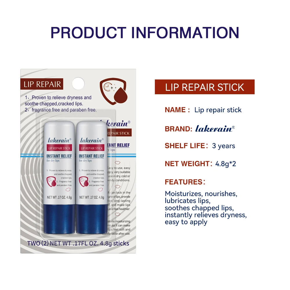 Moisturizing Lip Balm Stick 2-Pack | Paraben-Free Lip Care