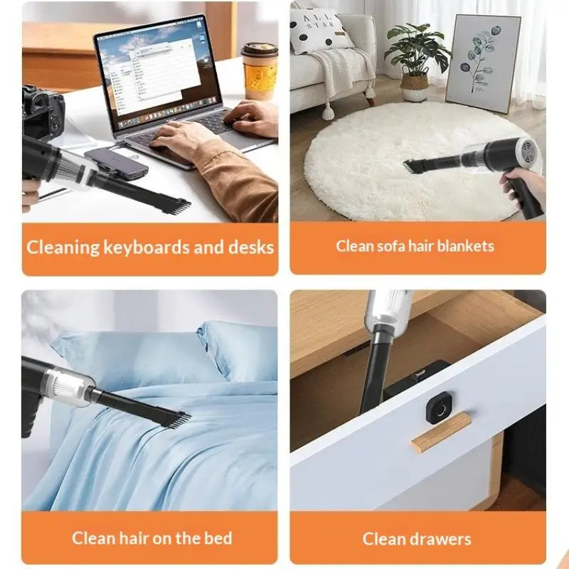Wireless Car Vacuum Cleaner Quick Charge Portable High-Power Suction Cleaning Appliance Mini Wet and Dry Dual-use Vacuum Cleaner Oasis Select