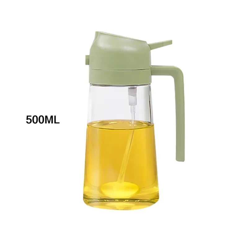 200/300/500ml Oil Spray Bottle BBQ Cooking Olive Oil Sprayer Kitchen Baking Oil Alcohol spray Empty Bottle Vinegar Bottle Oasis Select 500 ML Green-B