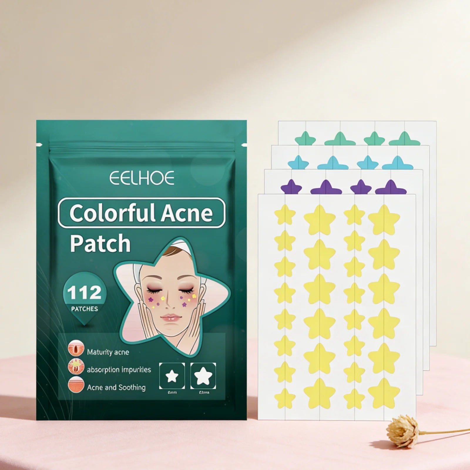 EELHOE Star Acne Patches – 112 Tea Tree Pimple Patches Acne Pimple Patches Oasis Select