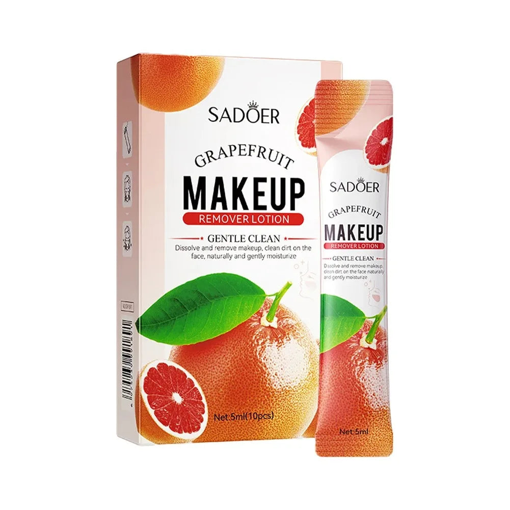 Sadoer Grapefruit Makeup Remover – Gentle Cleansing 10x5ml Makeup Remover Oasis Select