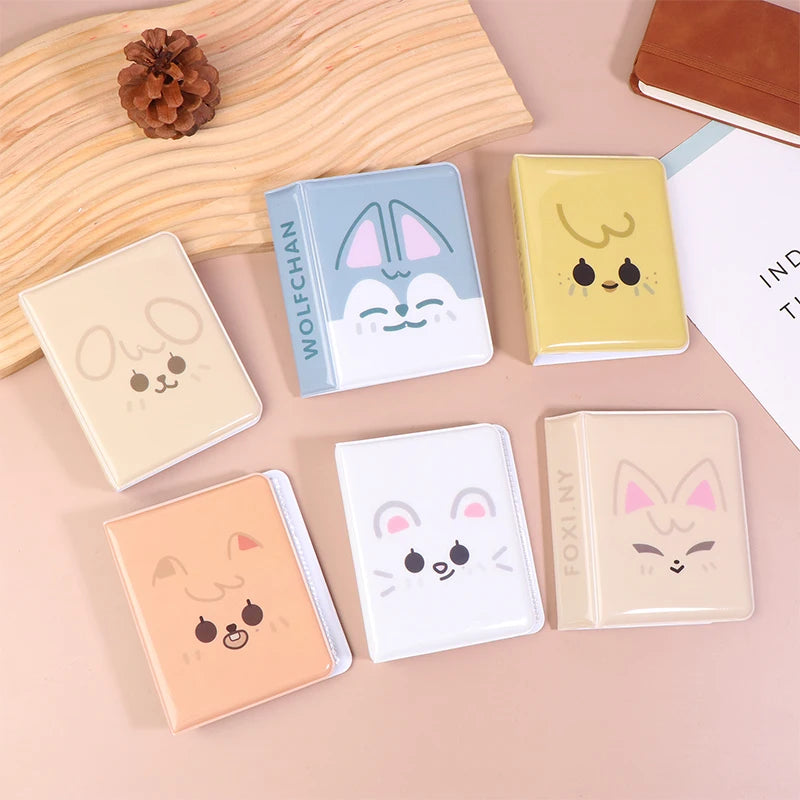Cartoon Animals 3 Inch Album Star Photo Small Card Storage Album Cute Idol Picture Postcard Kpop Card Binder Card Book Oasis Select