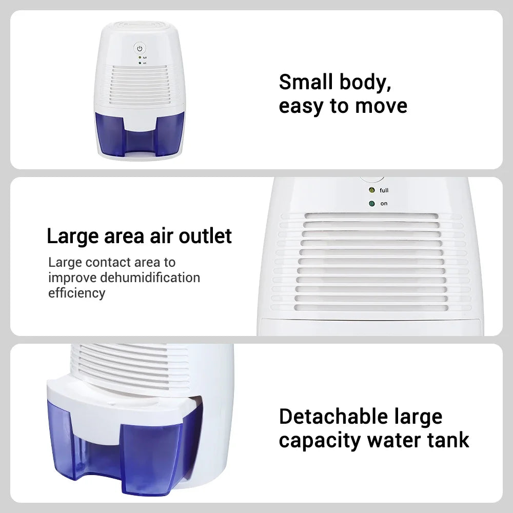 AFDEAL Portable USB Dehumidifier & Air Purifier for Home