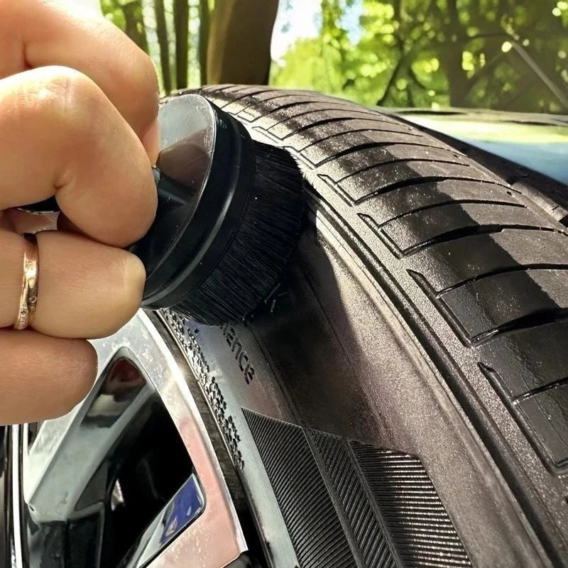 With Holder Handheld Portable Tire Shine Applicator Brush High Density For Car Oasis Select