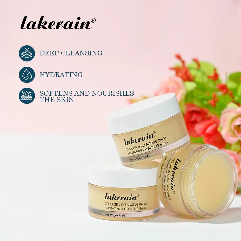 Lakerain Cleansing Balm Deep Cleansing Hydrating Softening And Nourishing Skin Gently Remove Facial Makeup Cleanser Balm Oasis Select